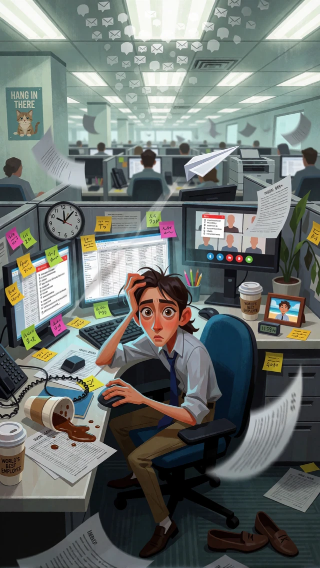 Office Worker Meltdown