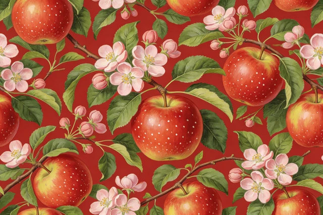 Vintage Apple Pattern