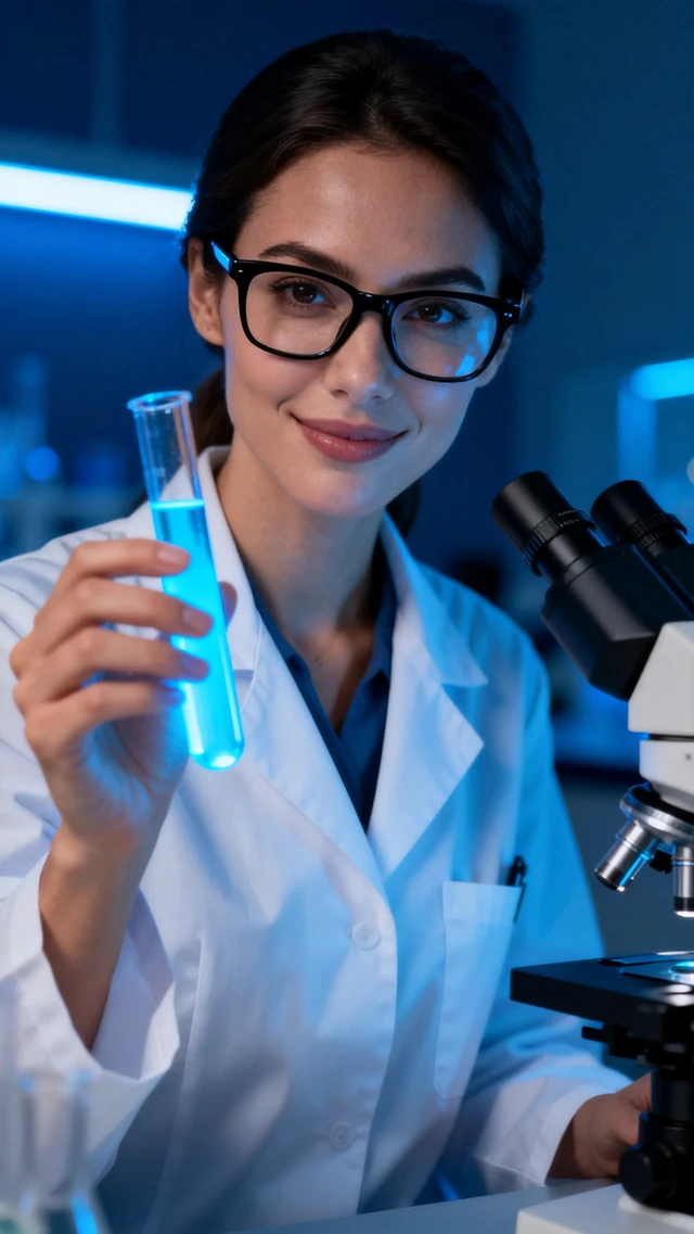 Female Scientist In Lab