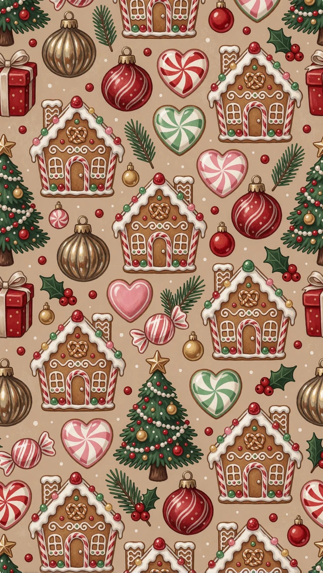 Gingerbread Christmas Pattern