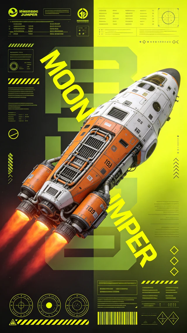 Sci-Fi Cargo Spaceship