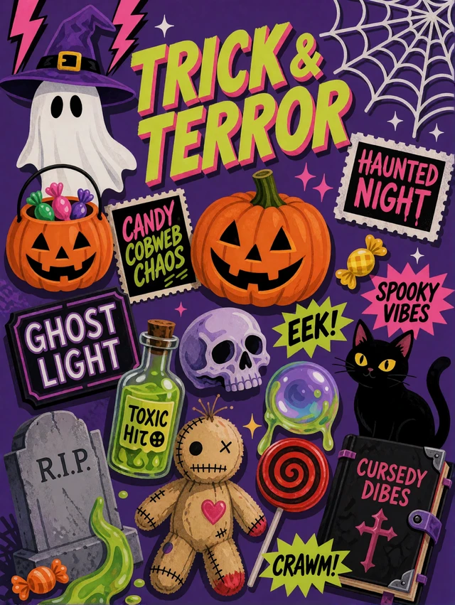 Spooky Halloween Collage
