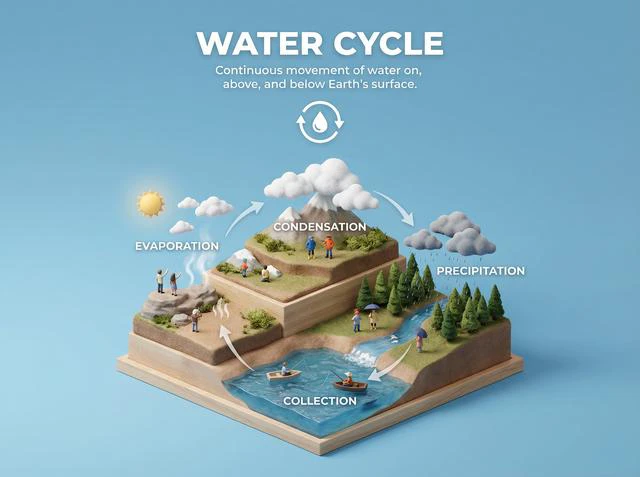 Water Cycle Diorama