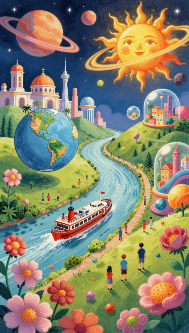 Whimsical Cosmic Landscape
