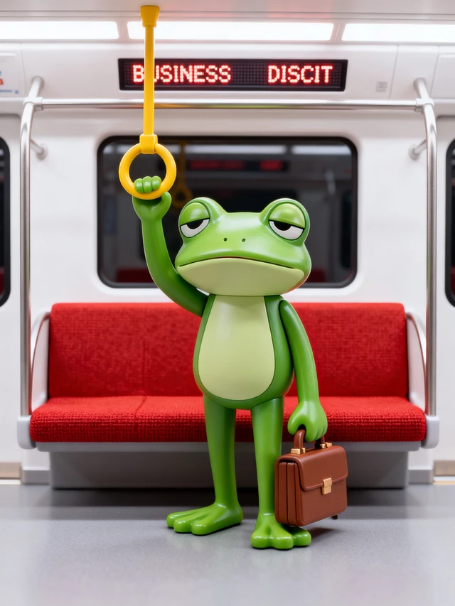 Tired Frog Commuter