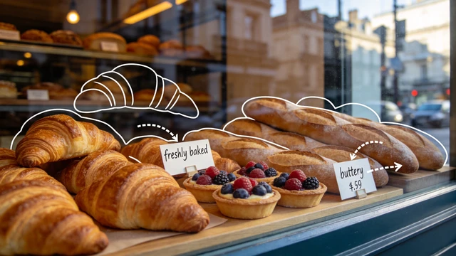 French Bakery Window