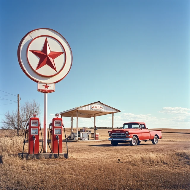 Vintage Texaco Station