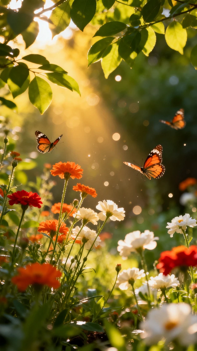 Dreamy Sunlit Garden