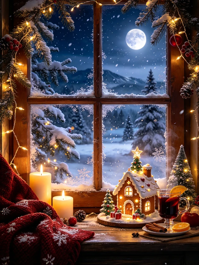 Cozy Christmas Window