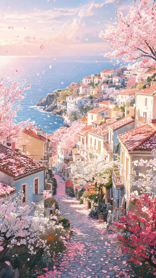 Spring Blossom Town