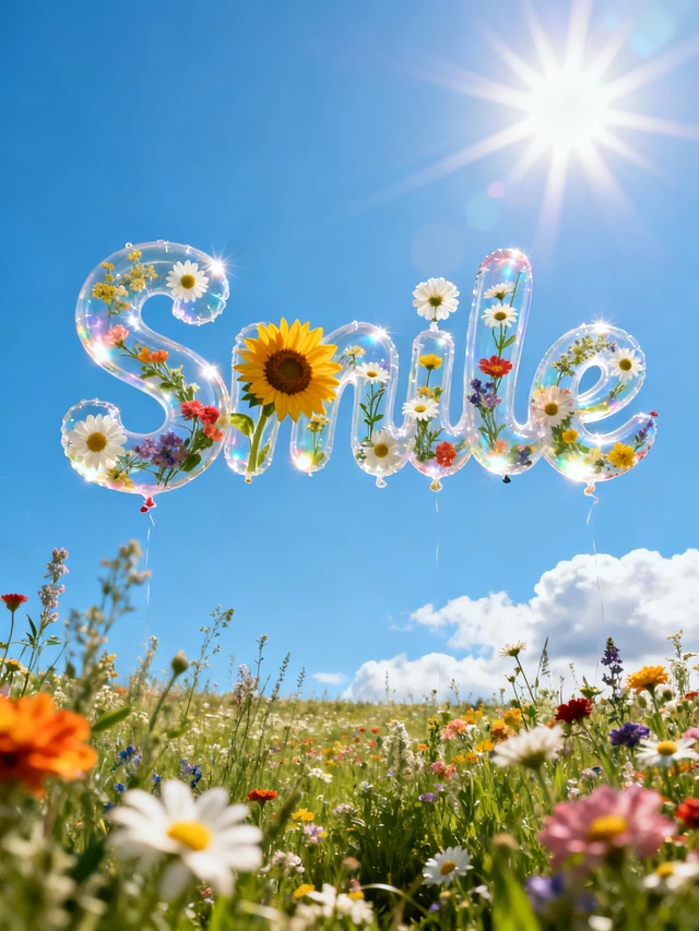 Floral Smile Balloon