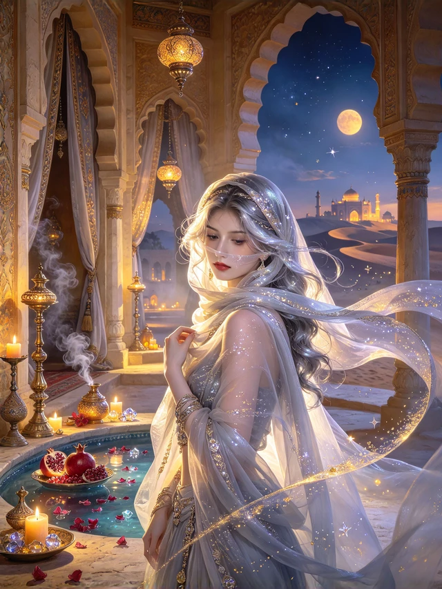 Veiled Desert Beauty