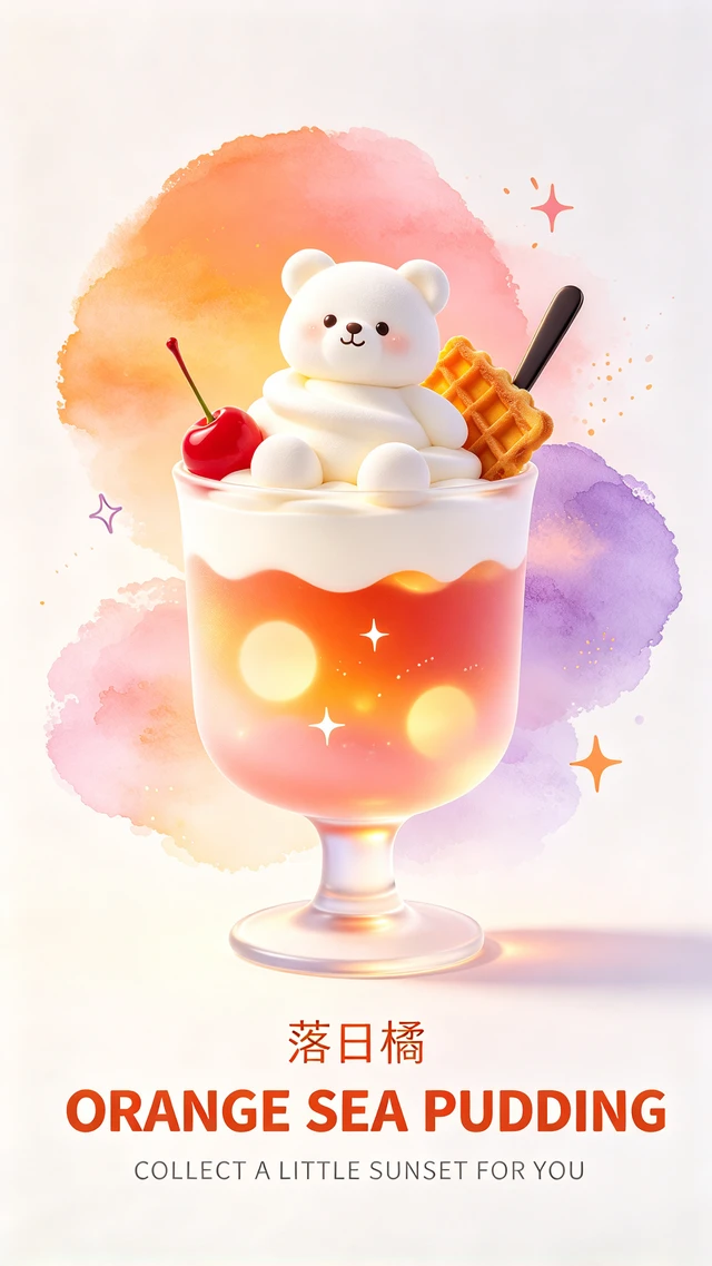 Sunset Jelly Pudding