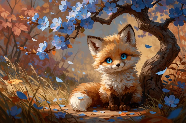 Autumn Fox Cub