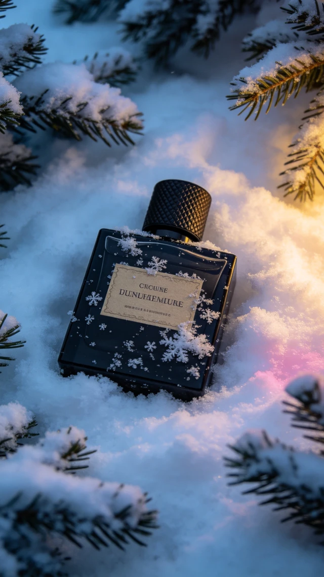 Winter Perfume Bottle