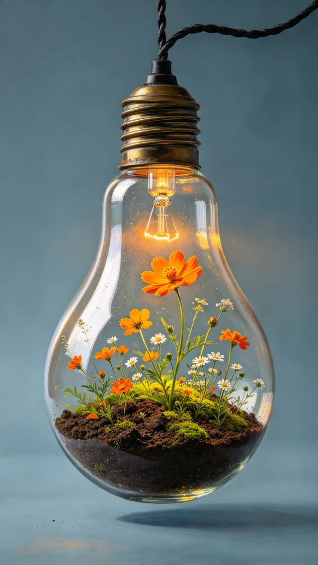 Blooming Edison Bulb