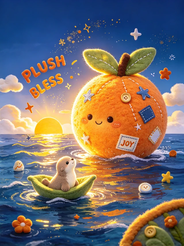 Giant Plush Tangerine