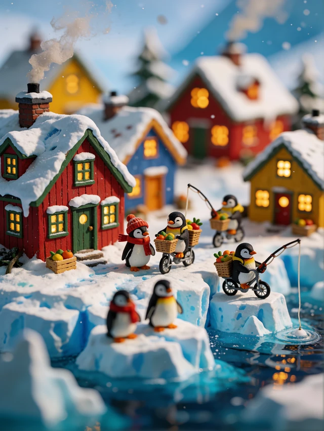 Miniature Penguin Village