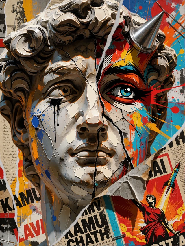 Postmodern David Collage