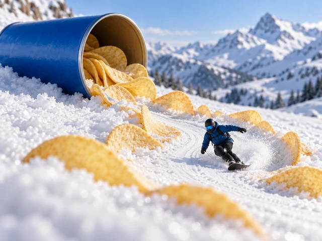 Potato Chip Snowboarder