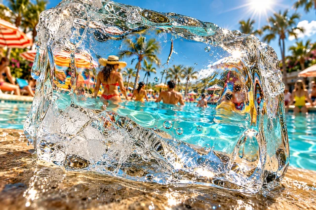 Refracted Summer Pool