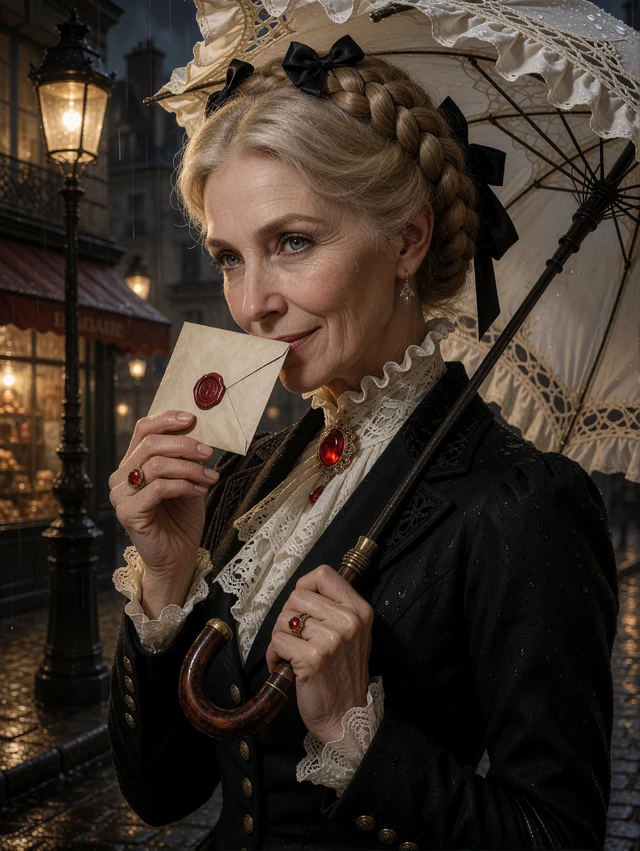 Rainy Paris Portrait