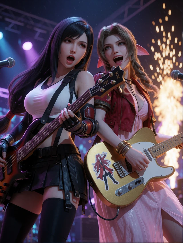 Tifa Aerith Rock Concert
