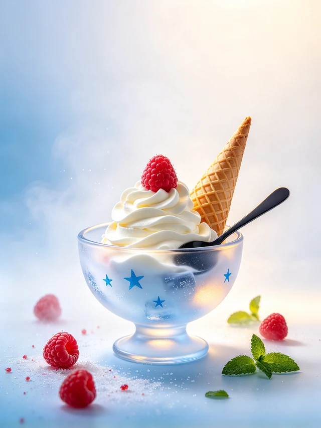Raspberry Pudding Ice Cream