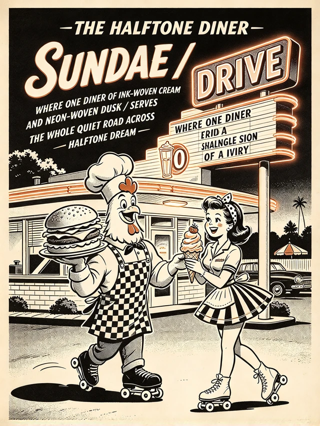 Retro Diner Ad