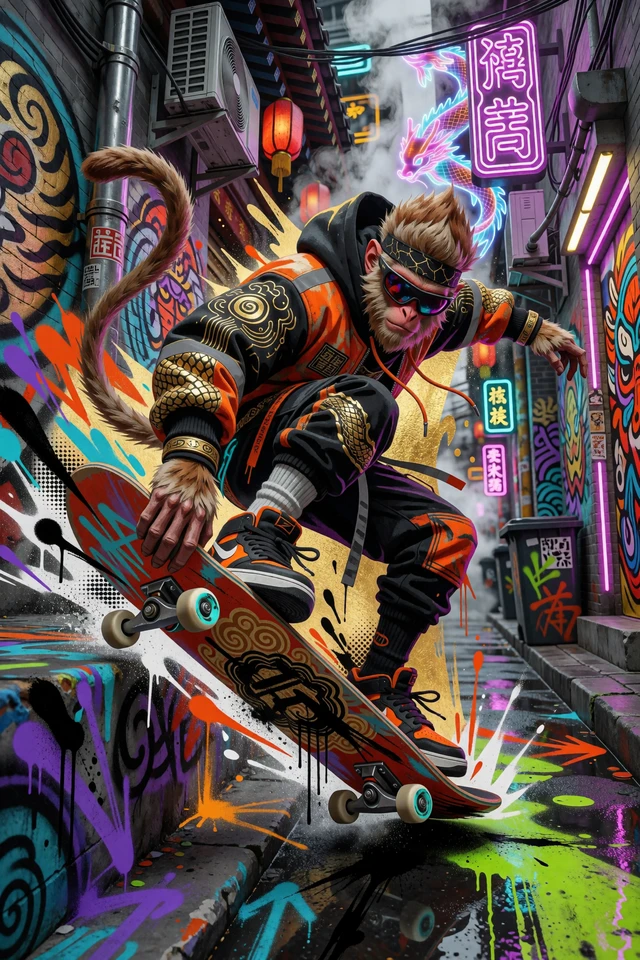 Cyberpunk Monkey King